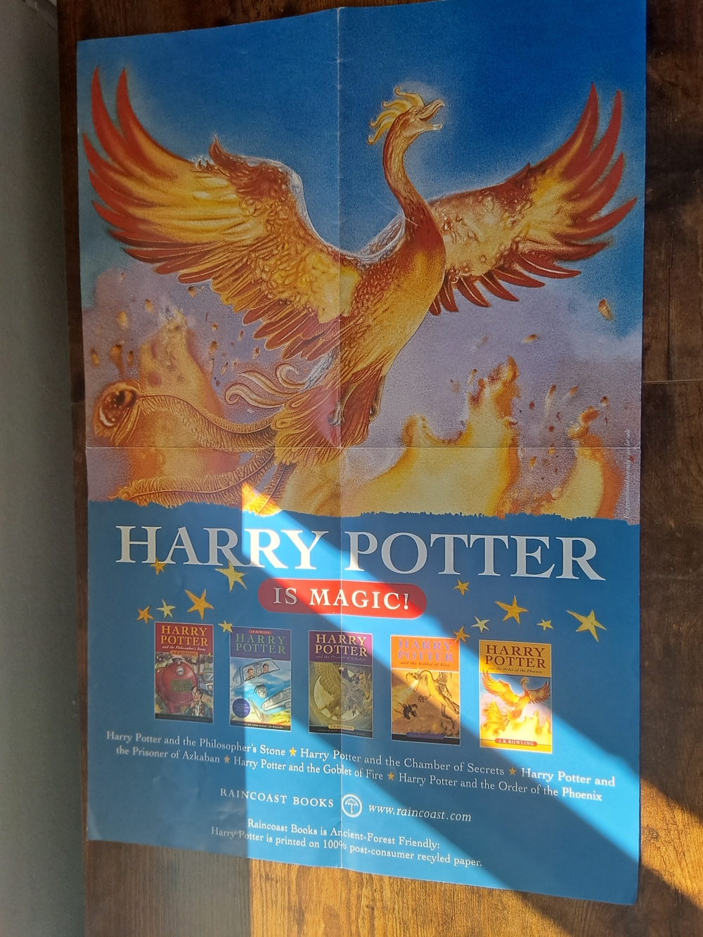 Vintage Rare Harry Potter promotional poster